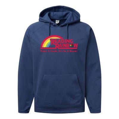 Reading Rainbow Take A Look Its In A Book Performance Fleece Hoodie