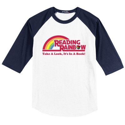 Reading Rainbow Take A Look Its In A Book Baseball Sleeve Shirt