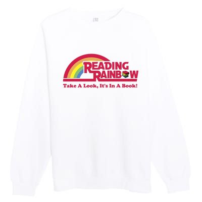 Reading Rainbow Take A Look Its In A Book Premium Crewneck Sweatshirt