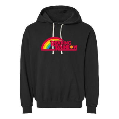 Reading Rainbow Teacher Appreciation Book Lover Garment-Dyed Fleece Hoodie