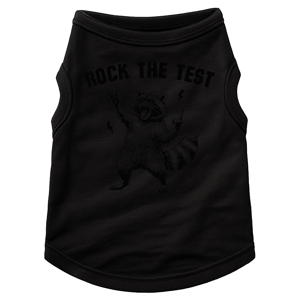Racoon Rock The Test Teacher Test Day Testing Day Teacher Doggie Tank