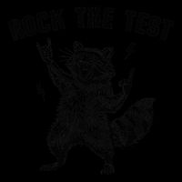 Racoon Rock The Test Teacher Test Day Testing Day Teacher Drawstring Bag