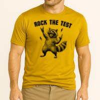 Racoon Rock The Test Teacher Test Day Testing Day Teacher Performance Shirt