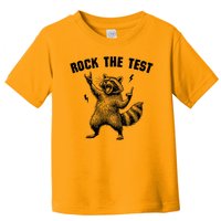 Racoon Rock The Test Teacher Test Day Testing Day Teacher Toddler T-Shirt