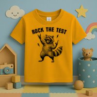 Racoon Rock The Test Teacher Test Day Testing Day Teacher Toddler T-Shirt