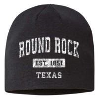 Round Rock Texas Tx Vintage Established Sports Sustainable Beanie