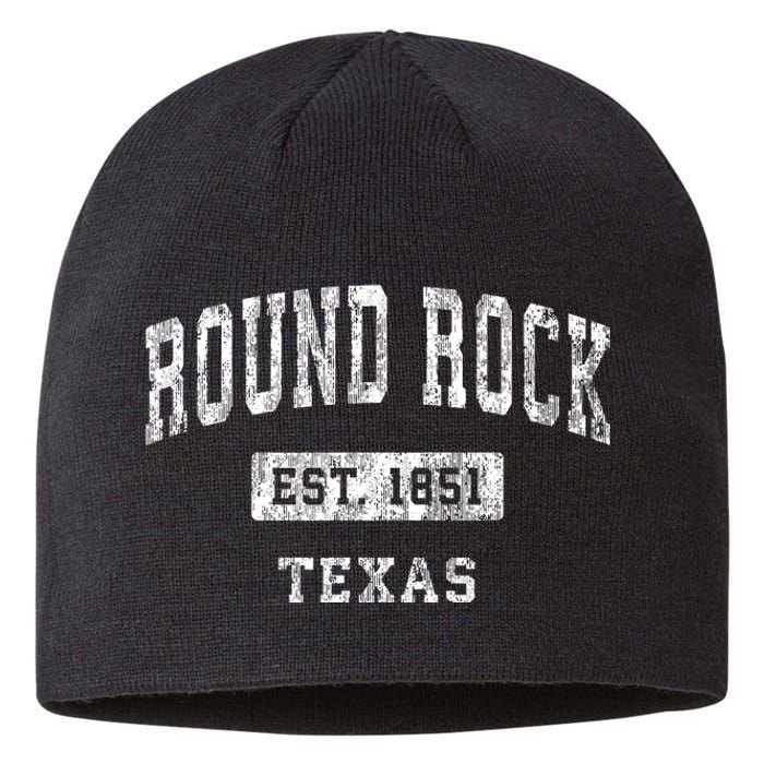 Round Rock Texas Tx Vintage Established Sports Sustainable Beanie