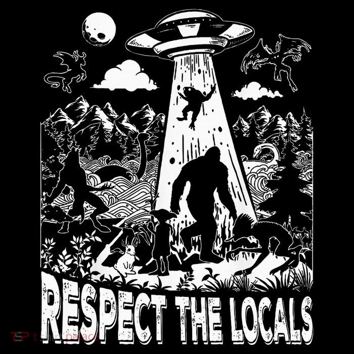 Retro Respect The Locals Sasquatch Bigfoot 16 in Basic Backpack
