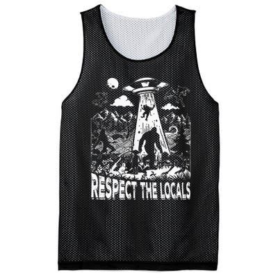 Retro Respect The Locals Sasquatch Bigfoot Mesh Reversible Basketball Jersey Tank