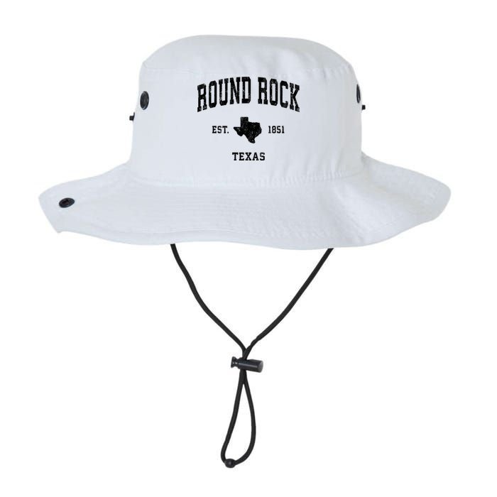 Round Rock Texas Tx Vintage Established State Flag Sports Design Legacy Cool Fit Booney Bucket Hat