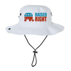 Raised Right Trump 2024 Republican Conservative Cute Gift Legacy Cool Fit Booney Bucket Hat