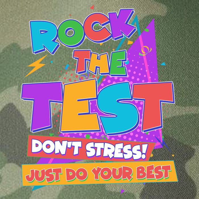 Retro Rock The Test Dont Stress Just Do Your Best Legacy Tie Dye Trucker Hat
