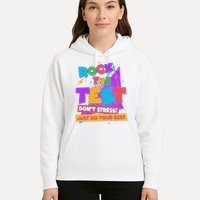Retro Rock The Test Dont Stress Just Do Your Best Hoodie