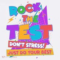 Retro Rock The Test Dont Stress Just Do Your Best Adult Drive Performance Visor