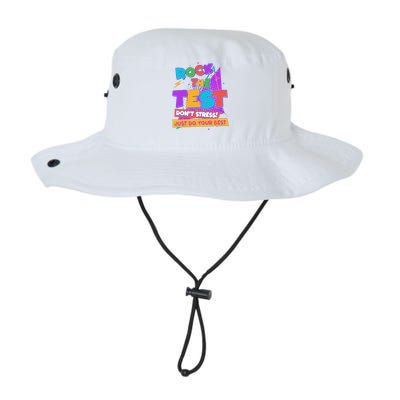 Retro Rock The Test Dont Stress Just Do Your Best Legacy Cool Fit Booney Bucket Hat