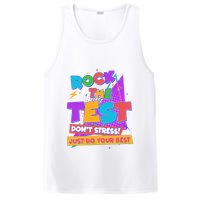 Retro Rock The Test Dont Stress Just Do Your Best PosiCharge Competitor Tank