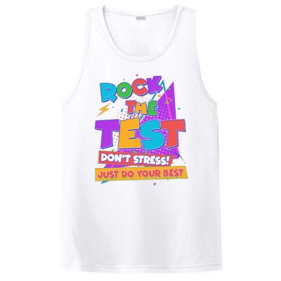 Retro Rock The Test Dont Stress Just Do Your Best PosiCharge Competitor Tank