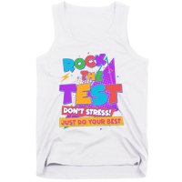 Retro Rock The Test Dont Stress Just Do Your Best Tank Top
