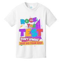 Retro Rock The Test Dont Stress Just Do Your Best Kids T-Shirt