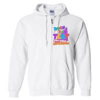 Retro Rock The Test Dont Stress Just Do Your Best Full Zip Hoodie