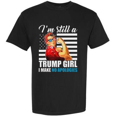 Rosie Riveter Trump Girl No Apologies Garment-Dyed Heavyweight T-Shirt