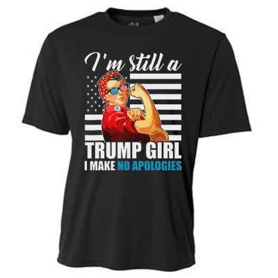 Rosie Riveter Trump Girl No Apologies Cooling Performance Crew T-Shirt