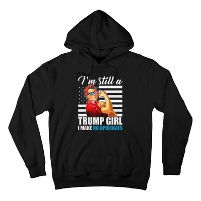 Rosie Riveter Trump Girl No Apologies Hoodie