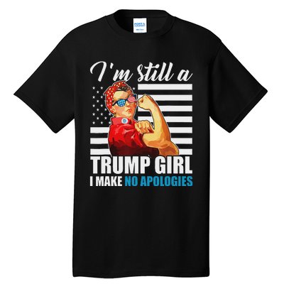 Rosie Riveter Trump Girl No Apologies Tall T-Shirt