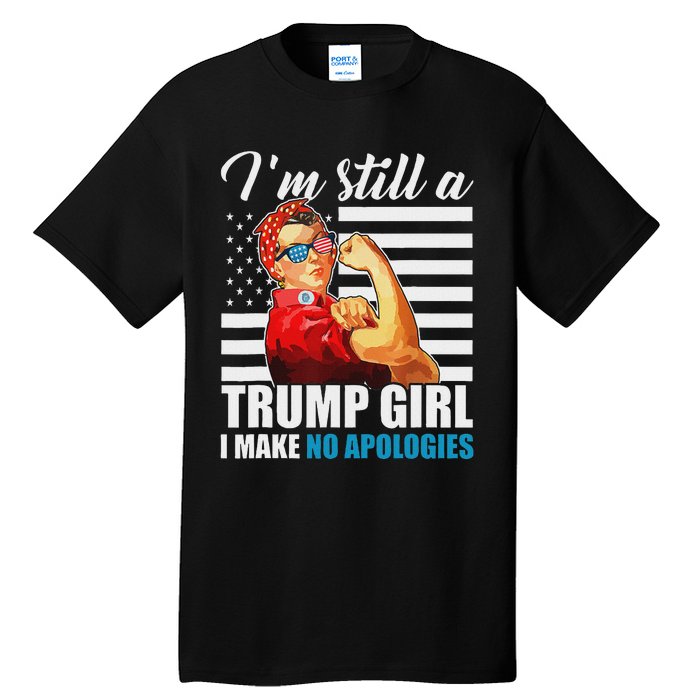 Rosie Riveter Trump Girl No Apologies Tall T-Shirt