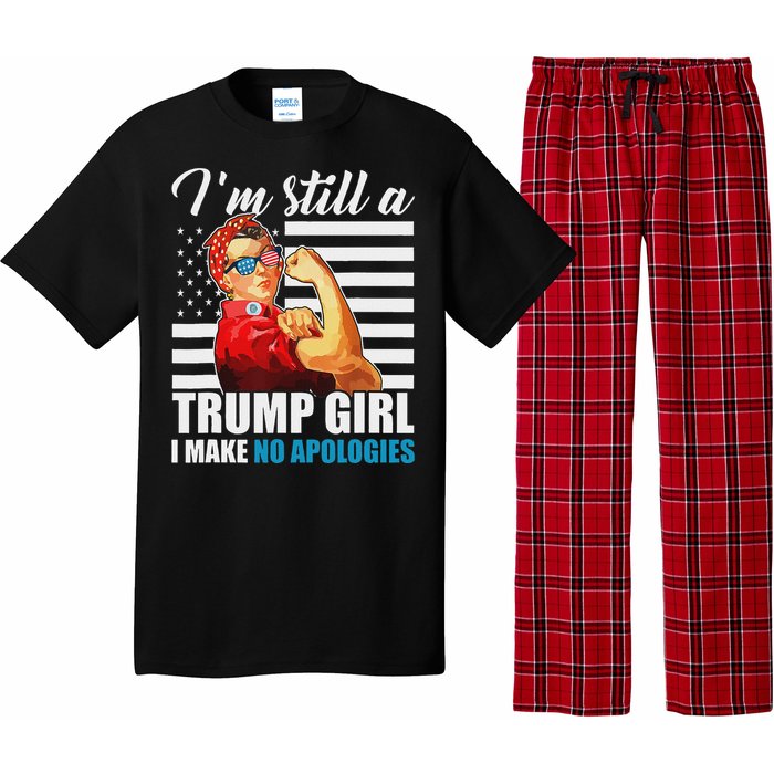 Rosie Riveter Trump Girl No Apologies Pajama Set