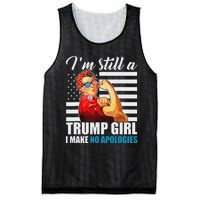 Rosie Riveter Trump Girl No Apologies Mesh Reversible Basketball Jersey Tank