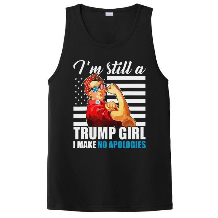 Rosie Riveter Trump Girl No Apologies PosiCharge Competitor Tank