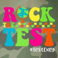 Retro Rock The Test Testing Day Motivational Teacher Student Legacy Tie Dye Trucker Hat
