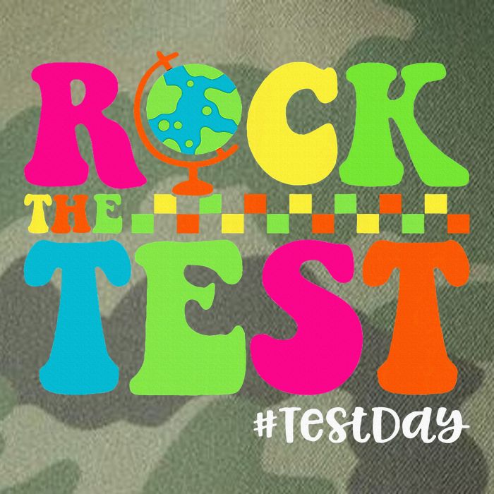 Retro Rock The Test Testing Day Motivational Teacher Student Legacy Tie Dye Trucker Hat