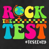 Retro Rock The Test Testing Day Motivational Teacher Student Cool Comfort Performance Bucket Hat