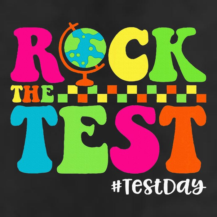 Retro Rock The Test Testing Day Motivational Teacher Student Cool Comfort Performance Bucket Hat