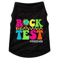 Retro Rock The Test Testing Day Motivational Teacher Student Doggie Tank
