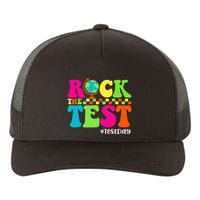 Retro Rock The Test Testing Day Motivational Teacher Student Yupoong Adult 5-Panel Trucker Hat