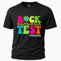 Retro Rock The Test Testing Day Motivational Teacher Student Performance Shirt