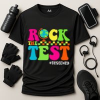 Retro Rock The Test Testing Day Motivational Teacher Student Performance Shirt