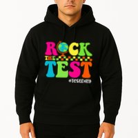 Retro Rock The Test Testing Day Motivational Teacher Student Hoodie
