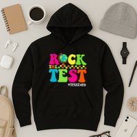 Retro Rock The Test Testing Day Motivational Teacher Student Hoodie