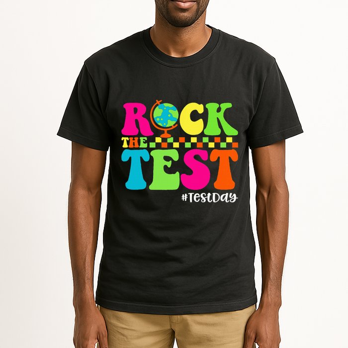 Retro Rock The Test Testing Day Motivational Teacher Student Tall T-Shirt