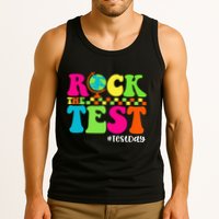 Retro Rock The Test Testing Day Motivational Teacher Student Tank Top