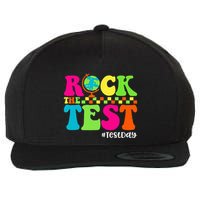Retro Rock The Test Testing Day Motivational Teacher Student Wool Snapback Cap