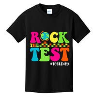 Retro Rock The Test Testing Day Motivational Teacher Student Kids T-Shirt
