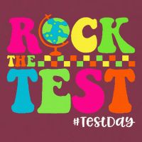Retro Rock The Test Testing Day Motivational Teacher Student 16oz Travel Tumbler