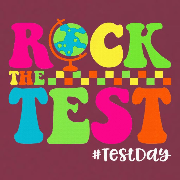 Retro Rock The Test Testing Day Motivational Teacher Student 16oz Travel Tumbler
