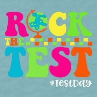 Retro Rock The Test Testing Day Motivational Teacher Student Sueded Cloud Jersey T-Shirt