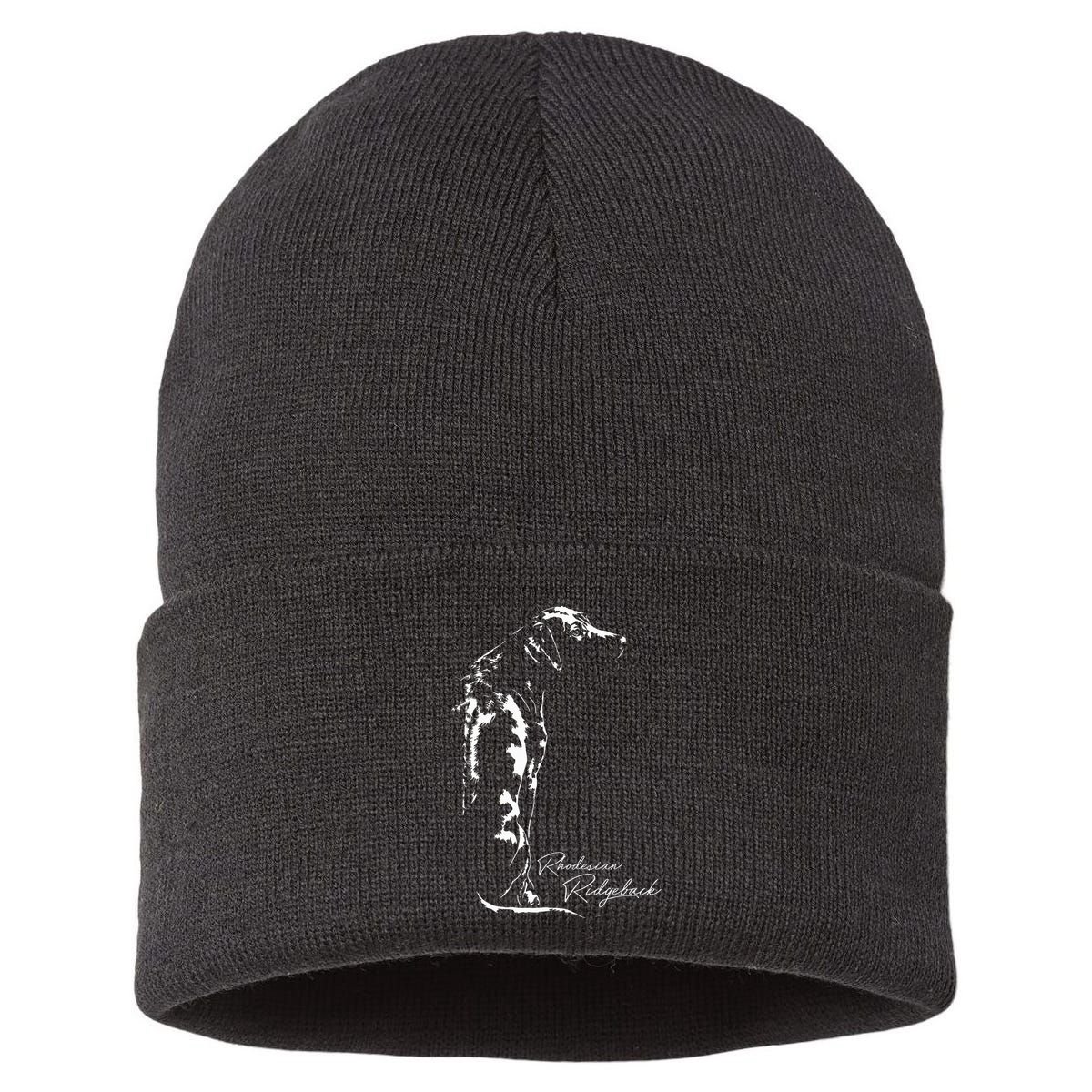 Rhodesian Ridgeback T Dog Funny Gift Sustainable Knit Beanie